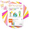 OFITURIA Fogli Colorati A4 80gr, 50 Fogli - Carta Hobby (Romantico)