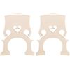 ECSiNG Confezione da 2 Ponticelli per Violoncello in Acero 3/4 Grezzo Ricambio Acustico Compatibile con Violoncelli 3/4
