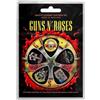 Guns N' Roses Plectrum Pack Bullet Band Logo Nuovo Ufficiale 5 Pack Guitar Picks