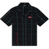 Dolly Noire Demon Slayer Camicia Kamado Tanjiro, Nero - Unisex, Shirt in 100% Viscosa, Collezione Ufficiale