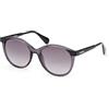 Max&Co. MO0084 Occhiali da Sole Donna, Occhiali da Sole Leggeri ed Eleganti, Forma Lente Rotonda, Lenti Blu Sfumato, Turchese Lucido