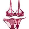 varsmiss Donna Sexy Biancheria Set Trasparenti Reggiseno e Mutandine Mini Perizoma 3 Pezzi