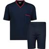 ADAMO Blu Scuro Taglie Forti Shorty Pigiama by Fino 10XL -, Blu, XXXXL