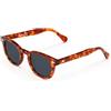 X-LAB XLAB 8004 Occhiali da sole stile moscot, 48mm, Havana Chiaro/Fumo, Unisex