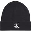Calvin Klein Jeans Donna MONOGRAM EMBRO BEANIE K60K612319, Black (Black/Dusty Rose), OS