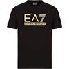 Emporio Armani Maglietta T-Shirt Uomo EA7 3KPT87 PJM9Z, Manica Corta, Girocollo (Nero, S)