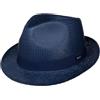 LIPODO Colour City Trilby Cappello di Carta Paglia Fedora Unisex Fascia in Gros-Grain Made in Italia