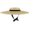 Peosaard Cappello di Paglia Larga Donna Beach Testeble Woven con Protezione UV, Cinghia e Fodera - Vintage Floppy Style