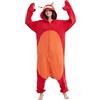 DELEY Adulto Animale Violinista Granchio Tutina, Gli Uomini e Le Donne Animale Cosplay Costume di Halloween Pigiama, di Un Pezzo Unisex Homewear degli Indumenti da Notte