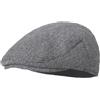 Maeau Berretto Tweed per neonato/bambino, berretto piatto cappello da bavero traspirante regolabile cappello Newsboy Gatsby vintage protezione solare cappello fodera morbida, diverse stagioni, S-L/1