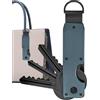 Generic Organizer per chiavi, portachiavi compatto e intelligente, 8,4 cm, in metallo, design anti-sonaglio, adatto per chiavi standard da 1 a 5, soluzione elegante per casa e auto, Zaffiro, Refer to
