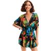 Desigual Swim_Top Tropical Party, 2000, XL, Nero, XL