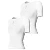 INBIKE Maglia Ciclismo Donna Intimo Ciclismo Donna Estivo Maglia Intima Maniche Corte Tessuto a Rete Traspirante Compressione Anti-Odore Leggero Bianco 2 Pezzi,XL-XXL