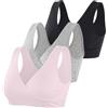 COLOMI Reggiseno Premaman Allattamento Reggiseno Allattamento in Cotone Senza Fili