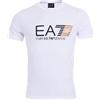Emporio Armani T-Shirt EA7 Uomo Maglietta 3ZPT62 PJ03Z, Manica Corta, Girocollo (M, Bianco)