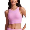 CRZ YOGA Racerback Taglio Corto Top Bikini | Imbottito, Coppa A-D, Scollo Alto, Nuoto, Tankino da Bagno per Donna