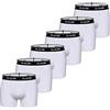 CLALER Confezione da 6 Boxer da Uomo, Morbidi, in Cotone, Biancheria Intima Comoda e Traspirante, da Uomo, 6 x Bianco., M