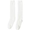 MZPOZB Calze Per Le Ginocchia Calzini alti sopra il ginocchio in pile di corallo caldo invernale Calzini alti sopra il ginocchio da donna in peluche for la casa Parigine Fiocco ( Color : White , Size : Knee