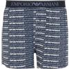 Emporio Armani Boxer da Uomo con Motivo Classico, Blu, XXL, Blu, XXL