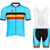 SGCIKER 2025 Pro Team maglia da ciclismo set for uomini, manica corta abbigliamento ciclismo bici pantaloncini con bretelle set gel pad