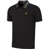 Lyle & Scott Uomo Polo con Colletto Scozzese, Jet Black