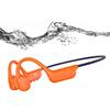 esonstyle Cuffie da nuoto, suono osseo, Bluetooth 6.0, IP68, impermeabili, con lettore MP3, 8 GB di memoria, subacquea, sport, per nuoto, corsa, bicicletta, arancione