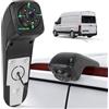 CAMECHO Visione Notturna Telecamera per Auto per VW Crafter 2017, Telecamera retrovisore con HD/CVBS - IP67, Grandangolo 140°, Linee di guida per il parcheggio