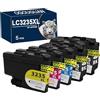 OGOUGUAN Cartuccia d'inchiostro LC3235 LC3235 XL LC3235XL Pigmento di ricambio per Brother DPC-J1100DW MFC-J1300DW (5PK-2BK/C/M/Y)