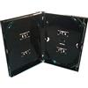 Amaray 1 x custodia per dischi Amaray Multi 4 CD DVD Blu Ray, custodia a 4 scomparti, colore nero (confezione da 1), contiene 4 dischi con dorso da 14 mm, per proteggere e organizzare la tua
