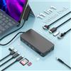 ROCKETEK 11 in 1 Surface Dock, Surface Pro Docking Station HDMI+VGA Docking Station Triple 4K Display Studio Accessori per Surface Pro 11/10/9/8/X/7/6/5/4/3,Laptop 7/6/5/4/3/2/1,Book Laptop Go3/2/1