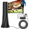 LQIESDD Antenna TV Interna 2026 Nuova Potente con Amplificatore Integrato, Ricezione a Lungo Raggio 500 km, 360° Senza Zone Morte, Compatibile DVB-T/T2 4K 1080P Digitale Terrestre per Smart TV e Radio