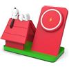 SOAR Peanuts - Stazione di ricarica wireless per cani, colore: rosso