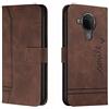 Bravoday Cover per Nokia 3.4/5.4, Flip Custodia in Pelle PU Portafoglio Custodia per Nokia 3.4/5.4, con Slot per Schede, Marrone