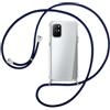 SIMao Cover Collana per Cellulare Compatibile con OnePlus 8T Custodia Trasparente Silicone con Cordino Necklace Case Antiurto Protettivo Cover Custodia da Collo Custodia con Cordino, Blu
