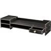 Generico Supporto Monitor per Scrivania,Alzaschermo per Organizzazione Scrivania - Organizzatore con Vanità per PC Stampare Portatile Tastiera Cancelleria Ufficio