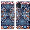 Cadorabo Custodia compatibile con Samsung Galaxy A21s - Design Mandala Blu No. 1 - Coperchio protettivo con chiusura magnetica, funzione stand e tasca per le carte