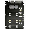NGFF Box esterno mSATA a 50 pin per SSD 3050 da 5x3 cm a 2,5 SATA 3.0, adattatore per disco a 22 pin, 6 Gbps, PCBA