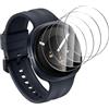 Anoowkoa 4 Pezzi Pellicola Protettiva per Samsung Galaxy Watch 9/8/7/6/FE 44mm Vetro Temperato Pellicola Schermo Intero Trasparente Compatibile con Samsung Galaxy Watch 9 44mm