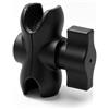 SLIAXINT Generic Braccio a Doppia Presa Compatibile RAM Mount, Supporto Telefono Moto in Alluminio 6cm con Sfera 25mm, Supporto Navigazione Moto Stabile per Manubrio Moto e Smartphone