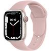 ELETTRONEO C1B Cinturino per Apple Watch Ultra 3 2 49mm, Serie 11 10 46mm, 9 8 7 45mm 41mm, SE 6 5 4 44mm 40mm, 3 2 1 42mm 38mm Donna Uomo Band Bracciale Sport Silicone, Rosa Millennial