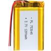 Uxney Batteria 3.7V 1200mAh 753048 agli Ioni di Litio-Polimero con Connettore 2P-PH da 2.0 mm