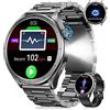 Oliimptek Smartwatch Uomo con ECG, VFC, Micro-Check-up, Pressione Sanguigna, AI-GPT, Chiamata SOS, 1,53 Orologio Fitness con 24H Sonno/Cardio/SpO2, 120+ Sport, 5ATM, Torcia, Notifiche Messaggi Android iOS Nero