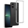 REY Pack 3X Cover in Gel TPU Trasparente per Sony Xperia 5 V, Ultra Sottile 0,33 mm, Morbido Flessibile, Custodia Silicone