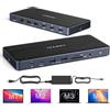 iVANKY 14 in 1 FusionDock Pro 1 MacBook Pro Docking Station USB C con alimentatore da 150 W, 4 K a 60 Hz, Triple Monitor Dock, 3 HDMI, 96 W PD, SD/TF per MacBook M2/M3/M4/M5 Mac Air/Pro, Lenovo, Dell