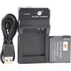 QIAO JIN LIN DSTE DMW-BCM13E - Batteria agli ioni di litio e caricatore micro USB compatibile per Panasonic DMW-BCM13, DMW-BCM13PP e Panasonic Lumix DMC-FT5, DMC-LZ40, DMC-TS5
