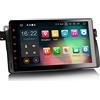 Erisin 8-Core 9 Pollici Android 12 Autoradio 2 DIN con Bluetooth/WiFi/GPS Navigazione, per BMW 3 Serie M3 E46 Rover 75 MG ZT, Supporta Touch Screen Wireless CarPlay DAB+ FM 4GB RAM+64GB ROM
