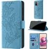 CaseGla Cover per Xiaomi Redmi Note 10 4G / Note 10s, Azzurro | Blocco RFID, Portafoglio Pelle PU, Flip Libro, Porta Carte, Magnetica Libretto, Antiurto Protezione Completa