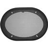 N/D - Copertura per griglia per altoparlante, 5 x 7 pollici, in rete decorativa quadrata, protezione per il subwoofer, colore: Nero