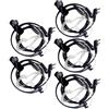 Retevis Cuffie Walkie Talkie 2 Pin Gola Microfono Auricolare Compatibile con Ricetrasmettitore RT24 RT622 RT27 RT617 RT618 RT619 Baofeng BF-888S Kenwood Wouxun TYT HYT (5 Pezzi)