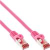 InLine 20832 Cavo Patch LAN, S/FTP Pimf, Cat.6, 250 MHz, Guaina PVC, Cu 100% Rame, 0.25M Rosa